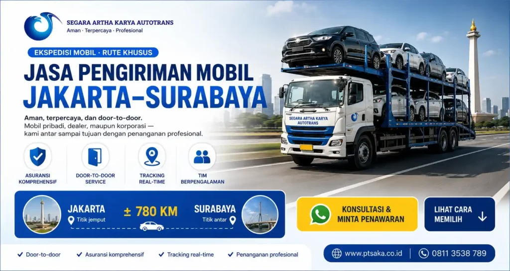 jasa pengiriman mobil jakarta surabaya